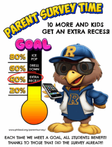 Parent Survey Flyer looking for 10% ore participation
